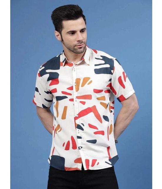 Rigo Rayon Slim Fit Printed Half Sleeves Mens Casual Shirt - Multi ( Pack of 1 ) - None