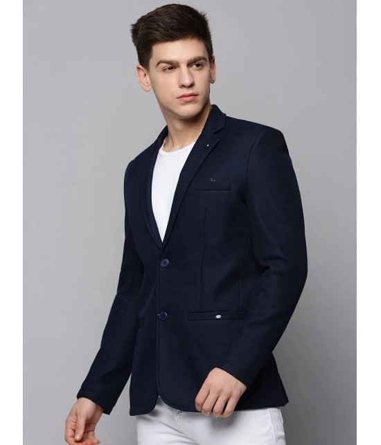 Showoff Cotton Mens Blazer - Navy Blue ( Pack of 1 ) - None