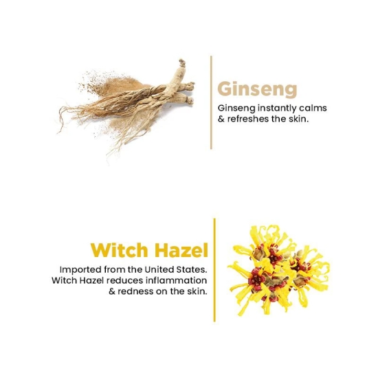 Ginseng Face Mist With Witch Hazel, Soothing, Moisturizing & Anti-Inflammatory (100 ML)