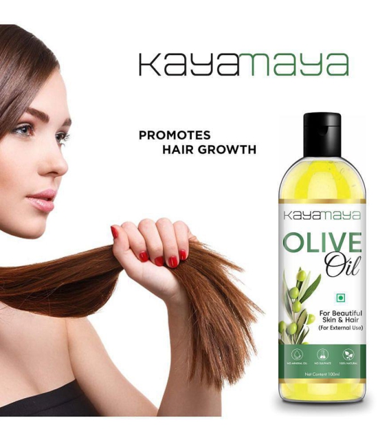 Kayamaya 100% Pure Olive Oil for Skin & Hair Oil 100 mL Pack of 2