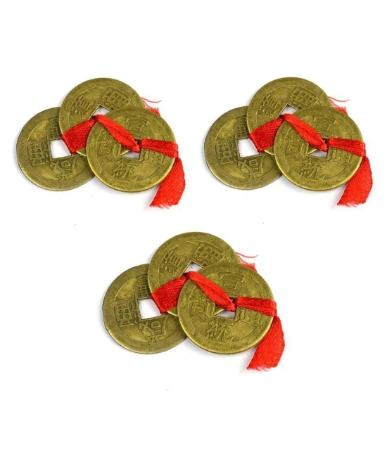 PAYSTORE Feng Shui Set of 9 Lucky Coins for Wealth and Achievement Good Luck & Prosperity