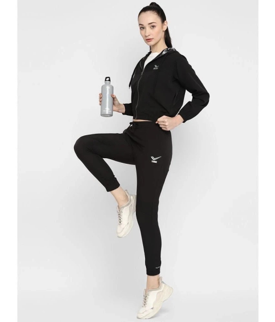 YUUKI Black Polyester Colorblock Tracksuit - Pack of 1 - None