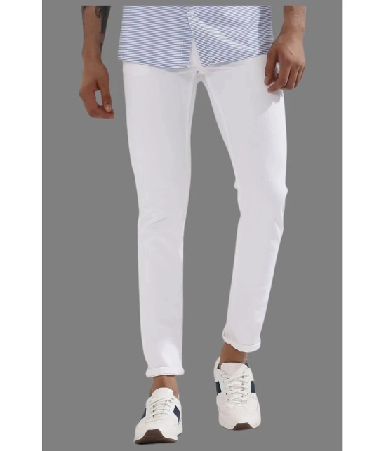 x20 - White Denim Skinny Fit Mens Jeans ( Pack of 1 ) - None