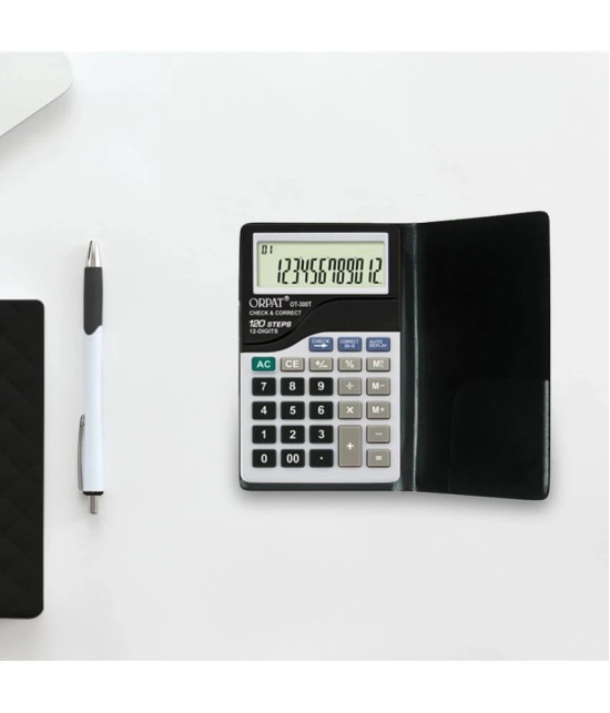 Orpat Pocket Size Check and Correct Calculators OT-300T Black