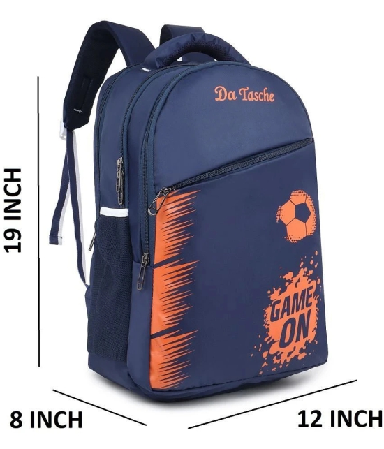 Da Tasche Navy Blue Polyester Backpack For Kids