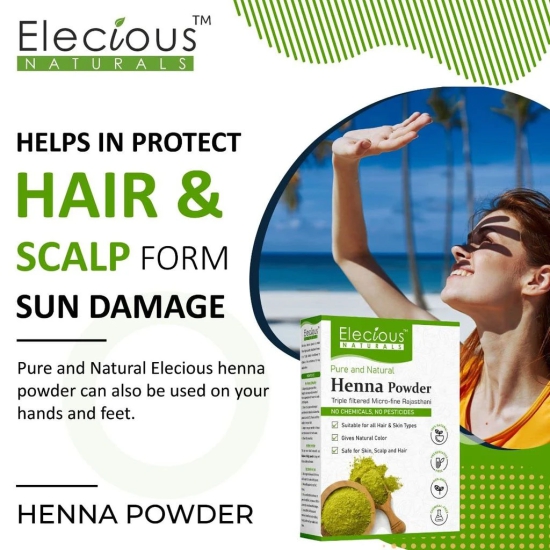 Elecious Natural Henna Powder (200 Grams)