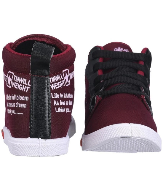 Girls Clubs Boys & Girls Lace Sneakers (Cherry) - None