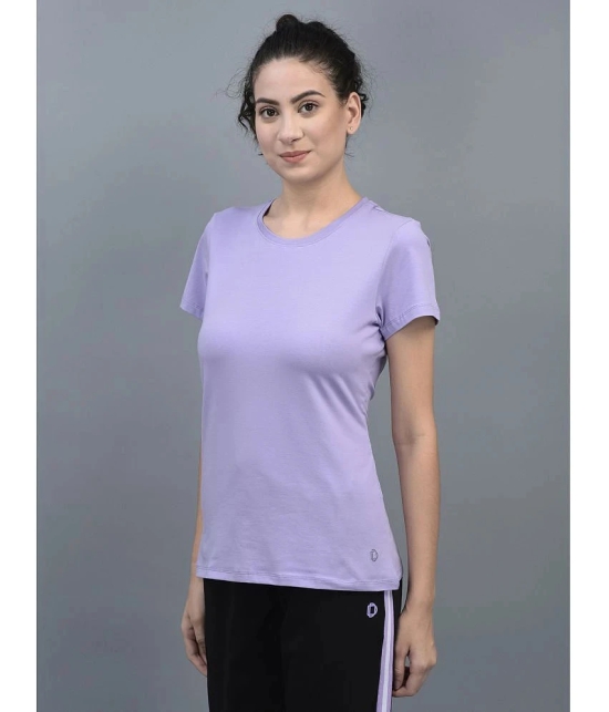 Dollar Purple Cotton Blend Regular Fit Womens T-Shirt ( Pack of 1 ) - None