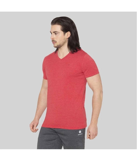 Bodyactive - Camel Cotton Blend Regular Fit Mens T-Shirt ( Pack of 1 ) - None