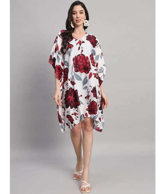 Curvydrobe Crepe White Beach Dresses - Single - None