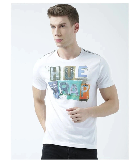 Huetrap cotton White Printed T-Shirt Single Pack - None