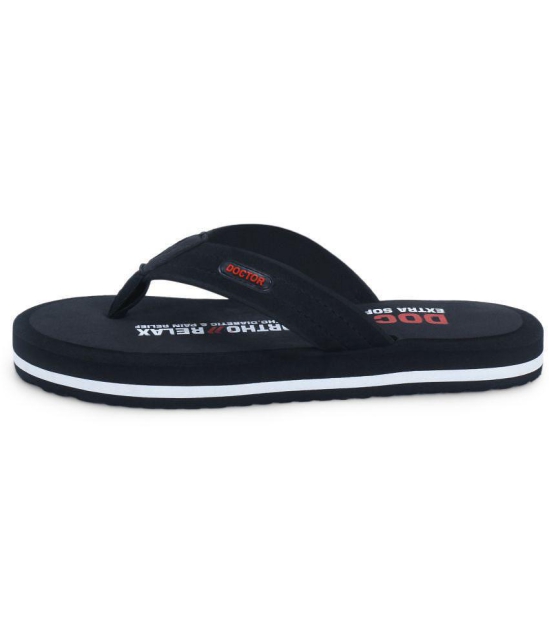 DOCTOR EXTRA SOFT - Black Mens Daily Slipper - None