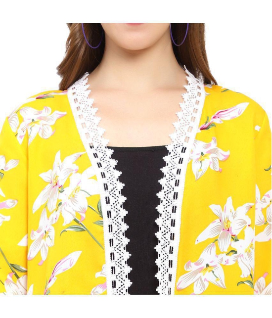 GALWIZ Crepe Shrugs - Yellow Single - None