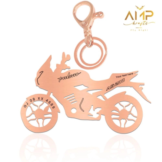 Bajaj Pulsar AS 200 Keychain-Rose-Gold