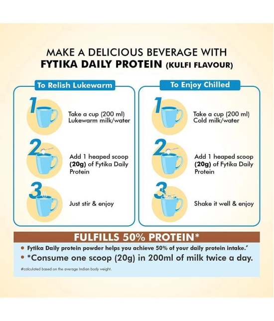 FYTIKA Daily Protein powder Kulfi flavour- 400 G