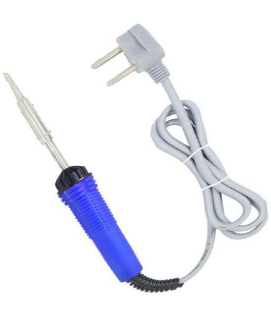 ALDECO: ( 10 in 1 ) 25 Watt Soldering Iron Kit With- Blue Iron, Wire, Flux, Wick,2 Clip, Tape, Tester, Tweezer, Jumpimng Wire