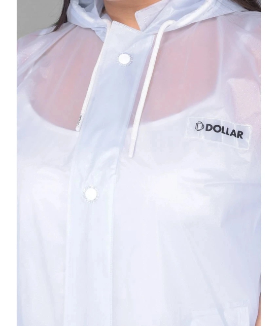 Dollar Polyester Raincoat Set - White - None