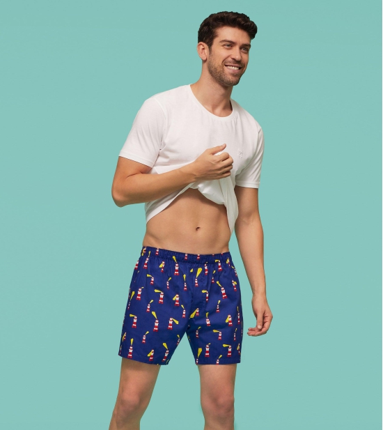 Remix Cotton Boxers Lighthouse Blue XXL