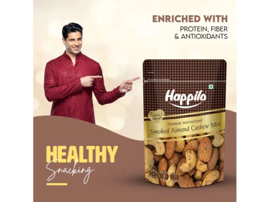 Happilo Premium International Smoked Almond Cashew Mix 160g