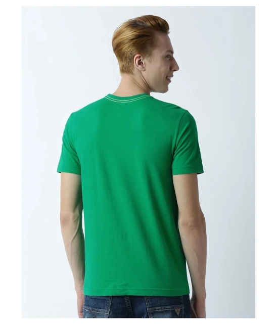 Huetrap cotton Green Printed T-Shirt Single Pack - None