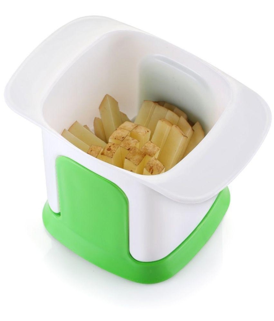 iview kitchenware Green Polypropylene (PP) Potato Chipser, French Fries ( Set of 1 ) - Green