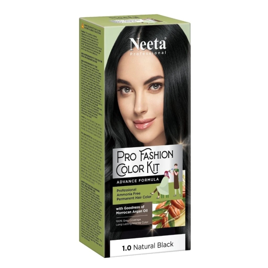 Neeta Professional Pro Fashion Color Kit 5.0 Light Brown 100g Pack of 3, Permanent Hair Color, Creme Hair Colour for Women & Men