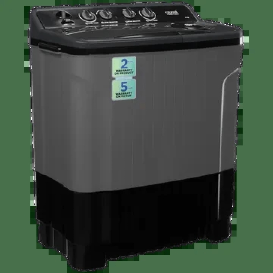 Croma 8 kg 5 Star Semi Automatic Washing Machine with Magic Filter (Black)