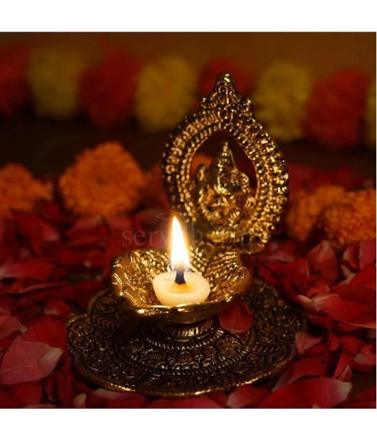 ServDharm Aluminium Table Diya - Pack of 1