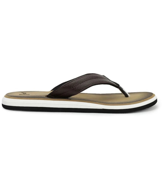 Secritas - Brown Mens Thong Flip Flop - None