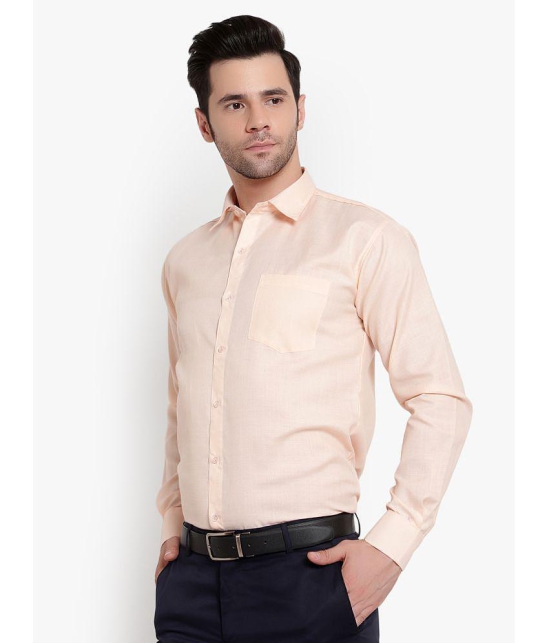 SREY - Orange Polyester Blend Slim Fit Men's Formal Shirt ( Pack of 1 ) - None