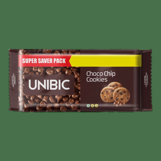 Unibic Choco Chip Cookies Super Saver Pack, Delicious Crunchy Chocolate Cookies, Enriched With Choco Chips, 500G