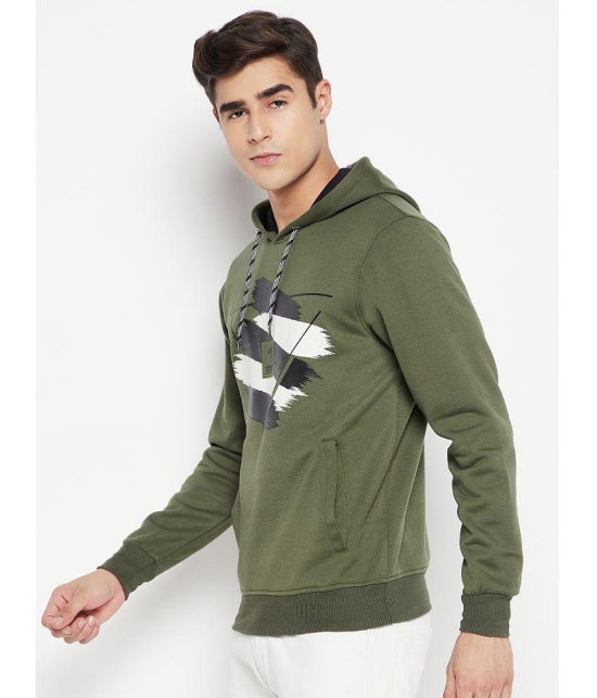 Lycos - Olive Fleece Regular Fit Men's Sweatshirt ( Pack of 1 ) - None