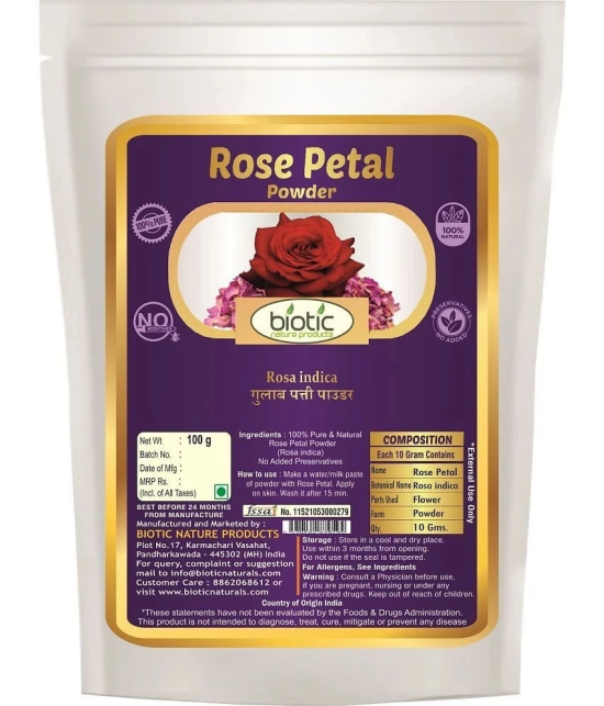 Biotic Orange Peel, Multani Mitti and Rose Petal Powder (100g each) 300 gm