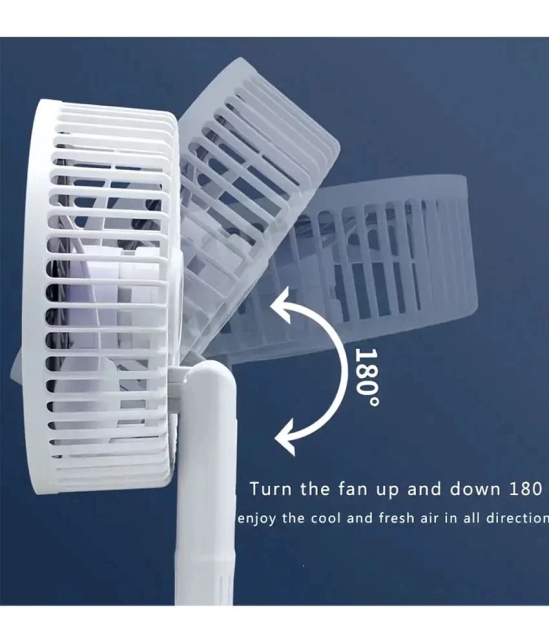 Portable Super Silent Fan Rechargeable battery With 3 Speed Modes.