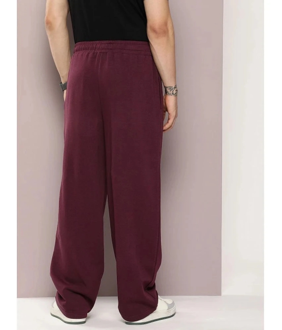 Dillinger Maroon Fleece Mens Trackpants ( Pack of 1 ) - None