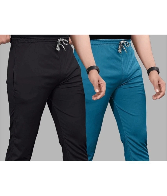 Gazal Fashions - Multicolor Polyester Mens Trackpants ( Pack of 2 ) - None