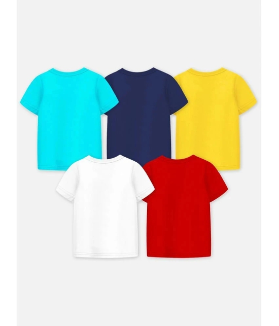 Trampoline Multicolor Cotton Blend Boys T-Shirt ( Pack of 5 ) - None