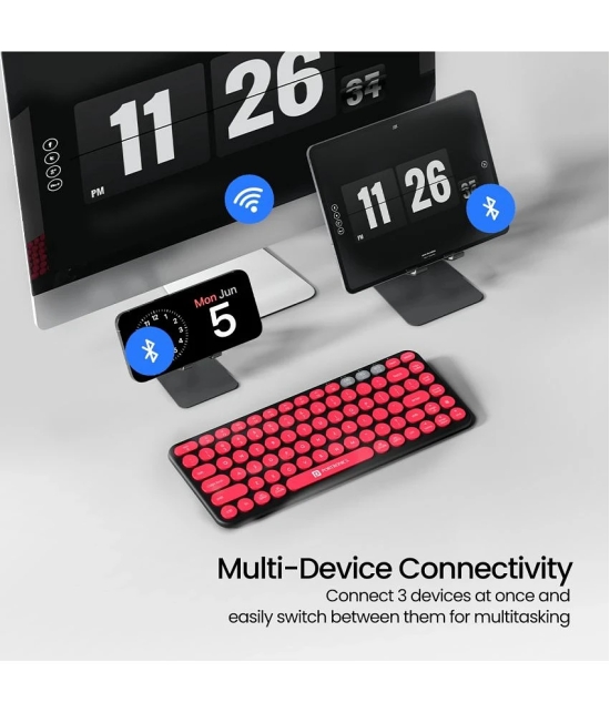 Portronics Black Bluetooth Desktop Keyboard