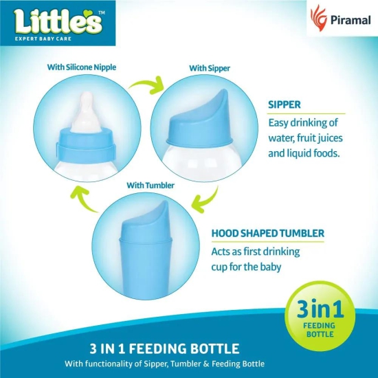 Little's Poly Maxi Feeding Bottle 240ml