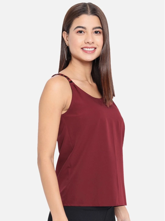 ALL WAYS YOU Women Top Crepe fabric  Red XS