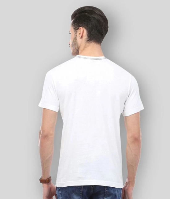 Huetrap - White Cotton Regular Fit Mens T-Shirt ( Pack of 1 ) - XL