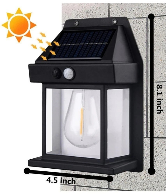 Solar Wall Lights outdoor, Wireless Solar Wall Lantern with 3 Modes & Motion Sensor, Waterproof Exterior Lighting. - Assorted