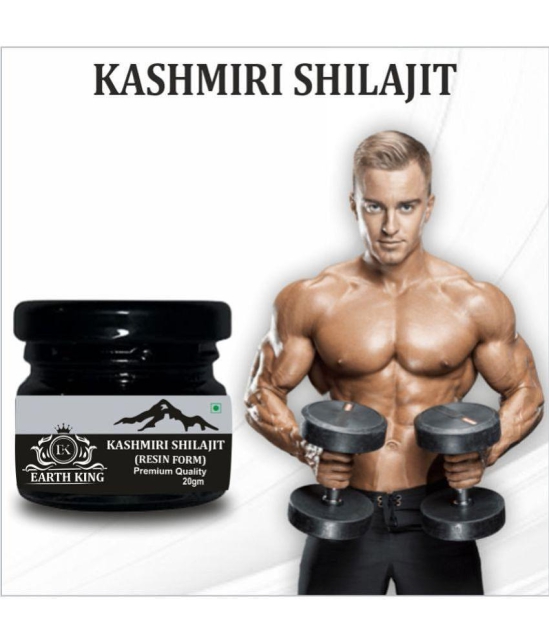 EARTH KING Kashmiri Shilajit Resin | Raw Shilajit  (Semi Liquid) - 40Gm (Pack of 2)