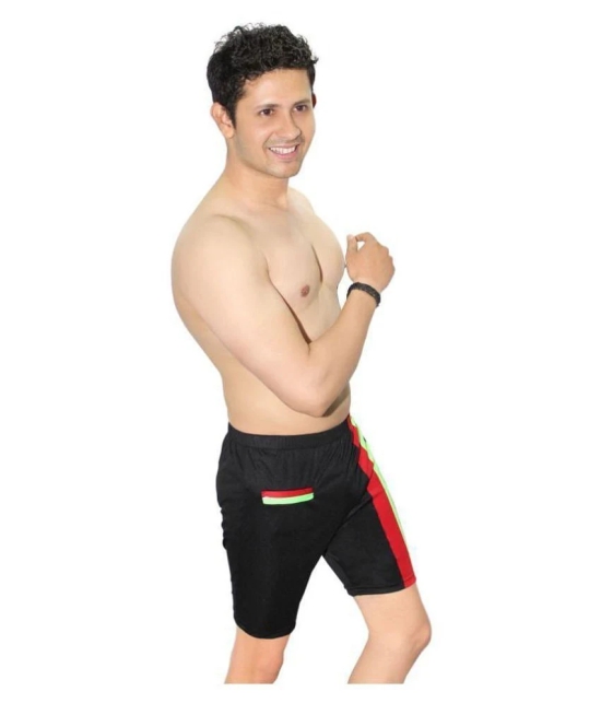 Goodluck Black Polyester Lycra Jammer Single - 30