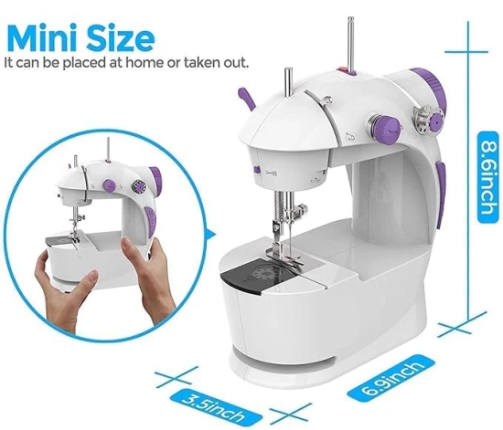 stich sealing Multi Electric Mini 4 in 1 Desktop Functional Household Sewing Machine