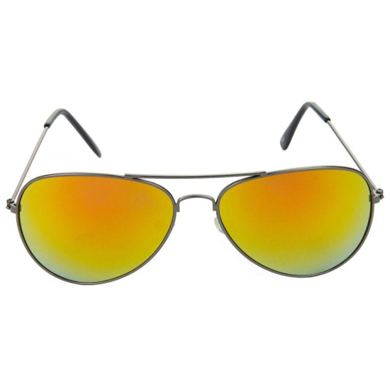 Hrinkar Yellow Pilot Sunglasses Styles Grey Frame Glasses for Men & Women - HRS140