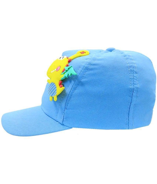 Zacharias Unisex Kids Cotton Baseball Cap kc-27 (Blue_1-4 Years) (Pack of 1) - None