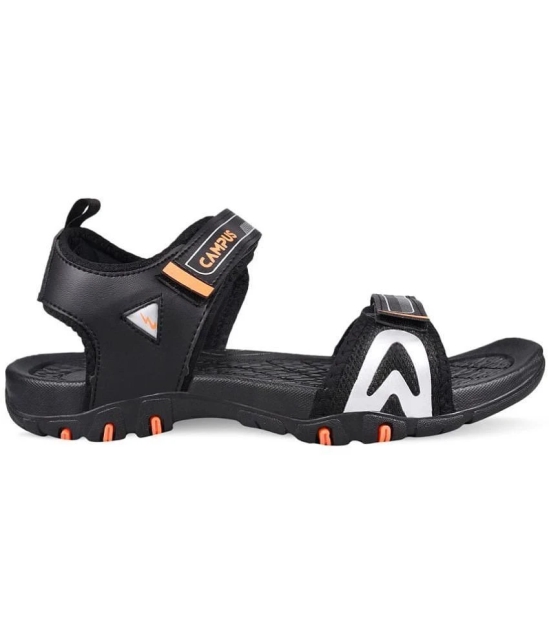 Campus - Black Mens Floater Sandals - None