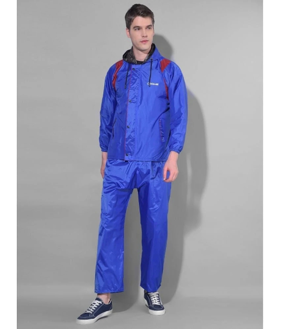 Dollar Blue Nylon Mens Rain Suit ( Pack of 1 ) - L