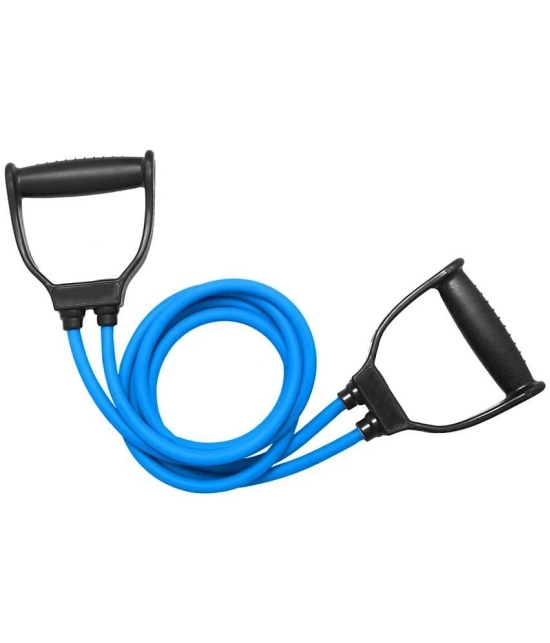 Double Toning Tube Resistance Tube ,Skipping Rope Jump Rope. Resistance Tube - Blue